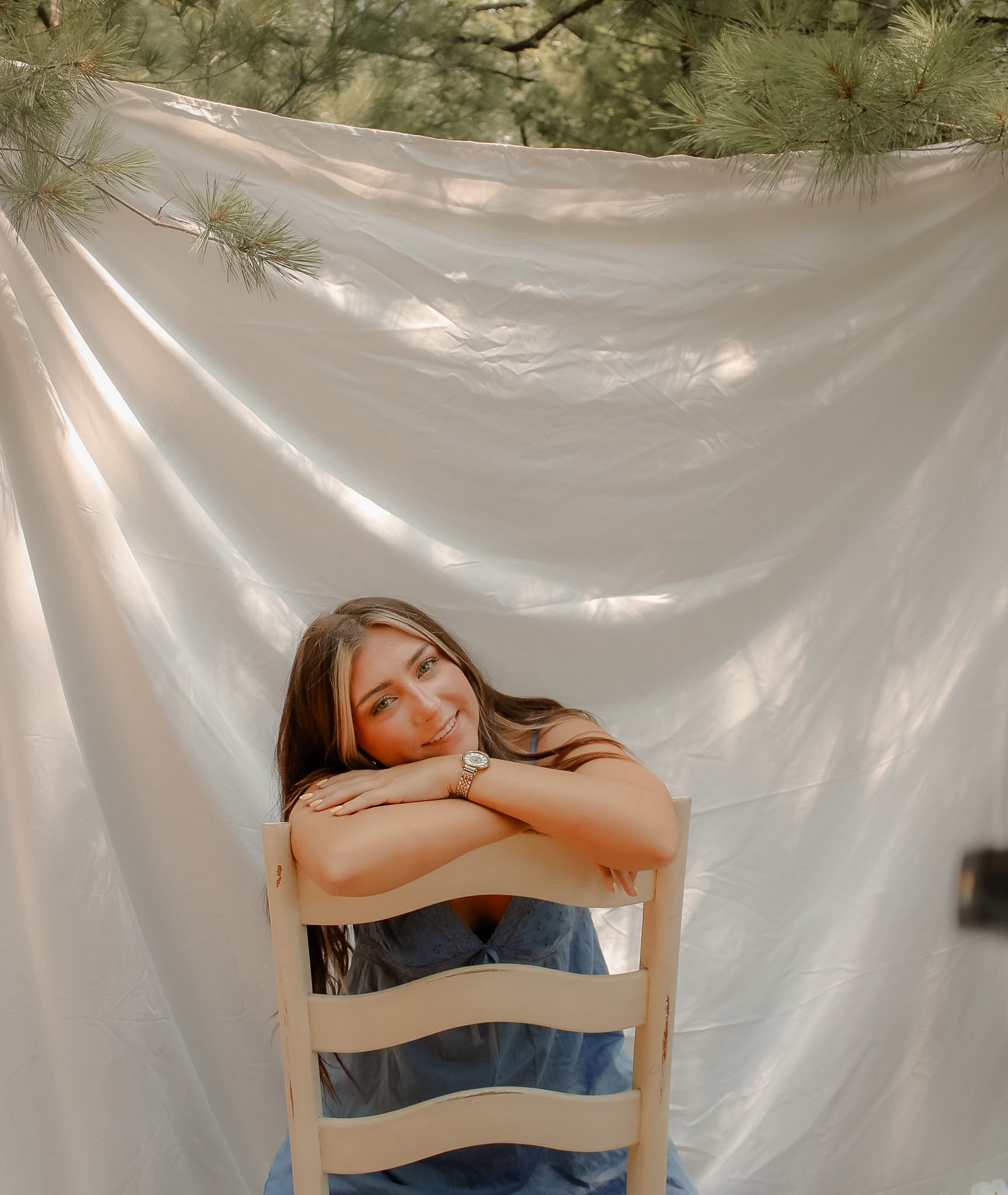 Natural-light portrait from a lakeside mother-and-child session