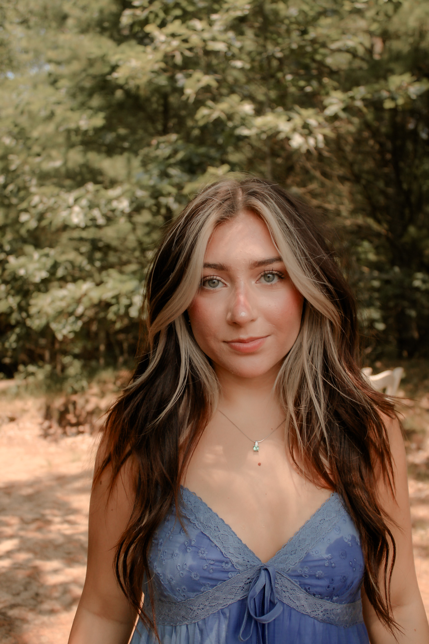 Outdoor portrait in warm natural light
